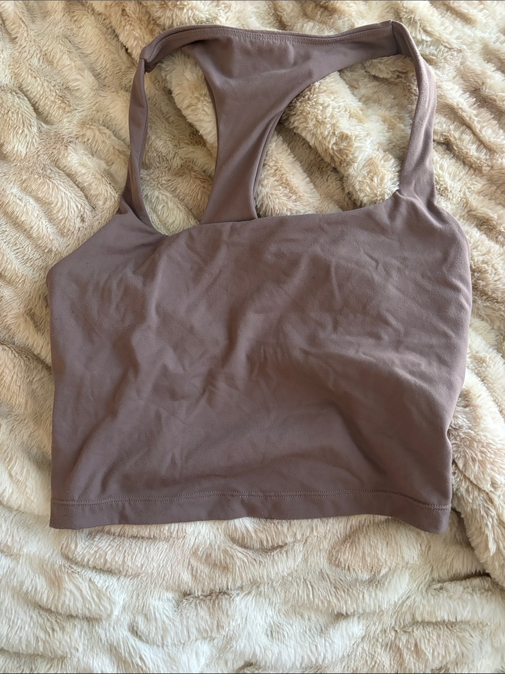 Set active crop top Mauve Crop Tank Top - Racerback